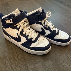 Nike Court Borough Mid 2 Navy Blue Size 4 Youth